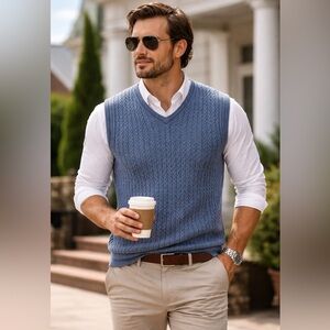Nautica Jeans Men’s Sweater Vest XL | Laguna Beach Knit | New With Tags